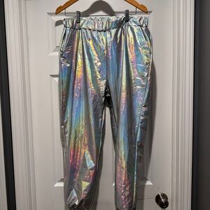 Chrome Silver Jogger Pants